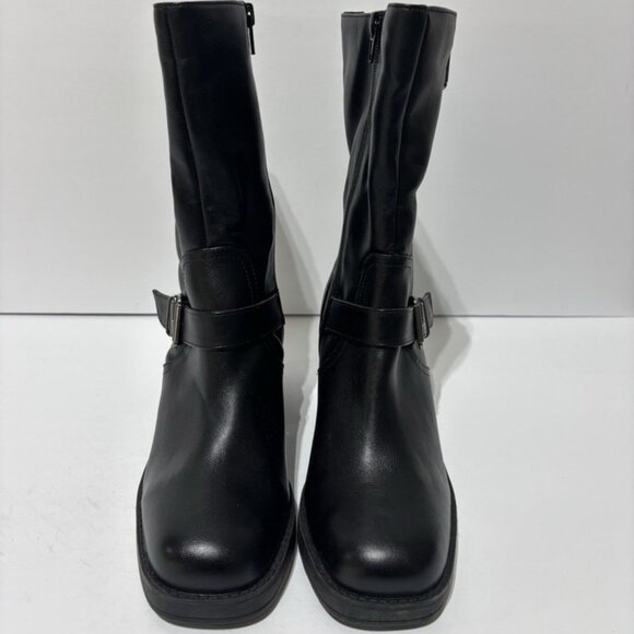 Kenneth Cole Reaction Women’s Jenna Black Platform Boots, Size 9 M - Picture 3 of 6